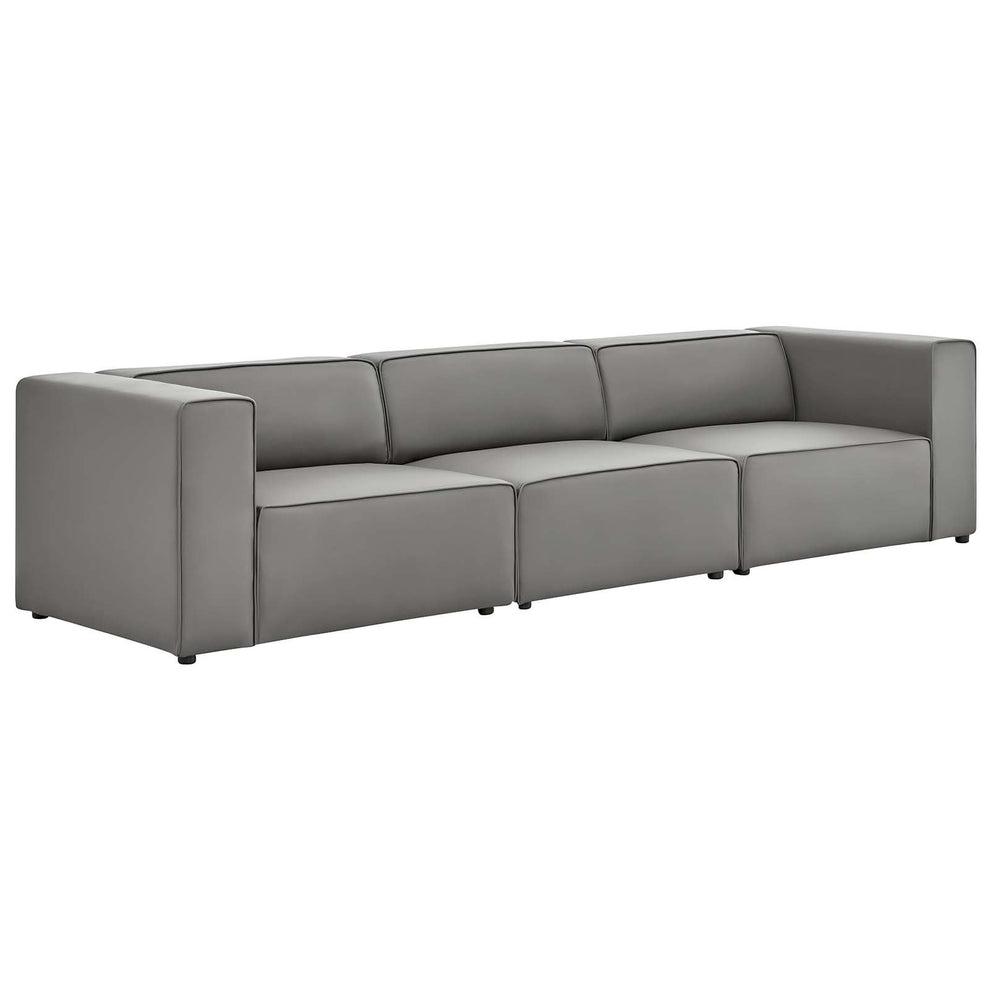 Mingle Vegan Leather 3-Piece Sectional Sofa By Modway - EEI-4789 | Sofa Set | Modishstore - 12