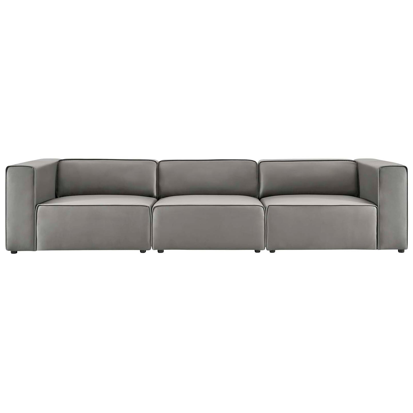 Mingle Vegan Leather 3-Piece Sectional Sofa By Modway | Sofas | Modishstore-13