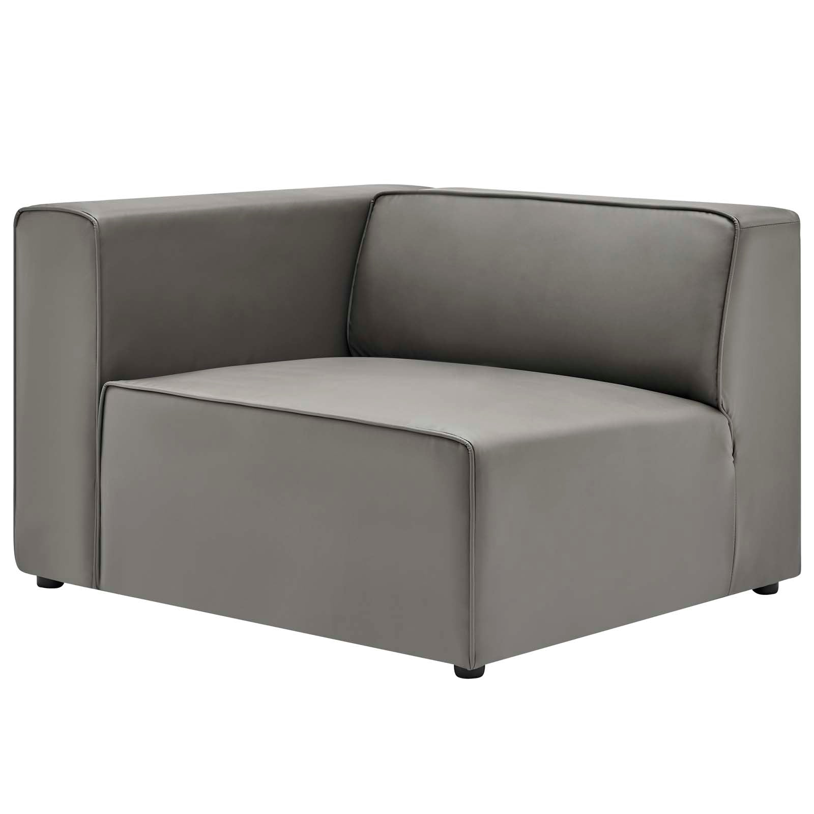 Mingle Vegan Leather 3-Piece Sectional Sofa By Modway | Sofas | Modishstore-14