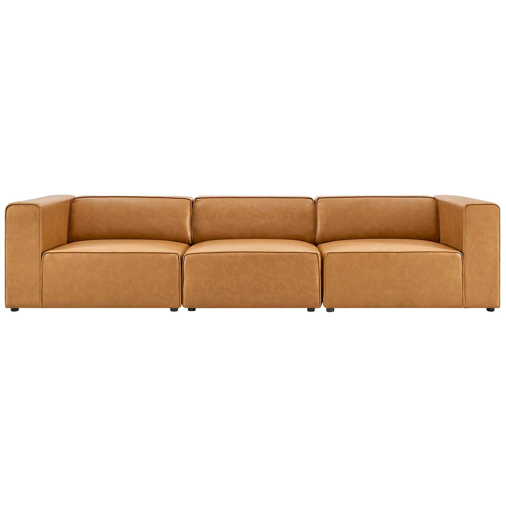 Mingle Vegan Leather 3-Piece Sectional Sofa By Modway - EEI-4789 | Sofa Set | Modishstore - 3