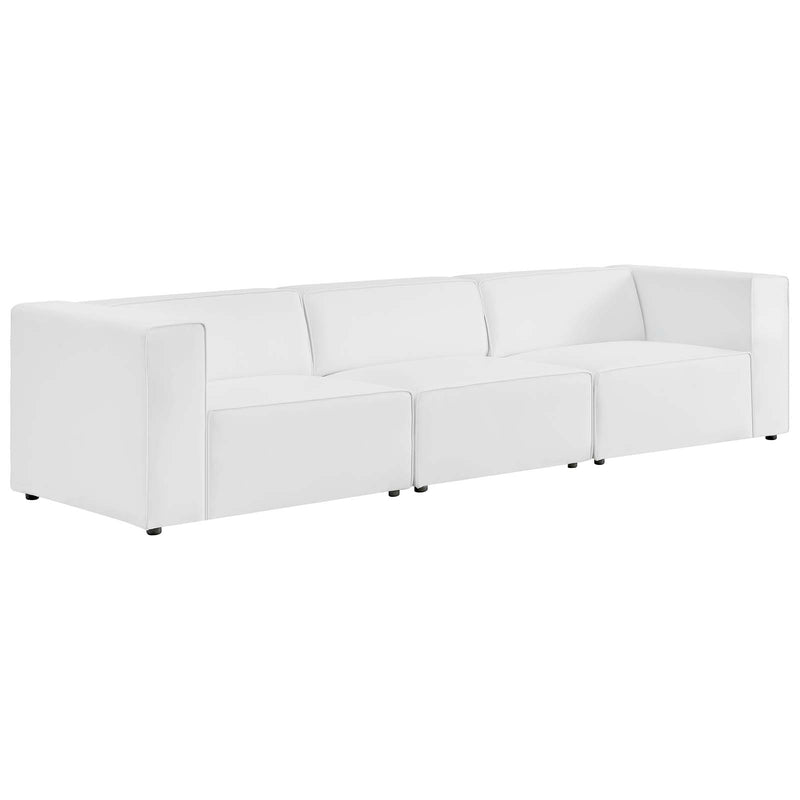 Mingle Vegan Leather 3-Piece Sectional Sofa By Modway - EEI-4789 | Sofa Set | Modishstore - 7