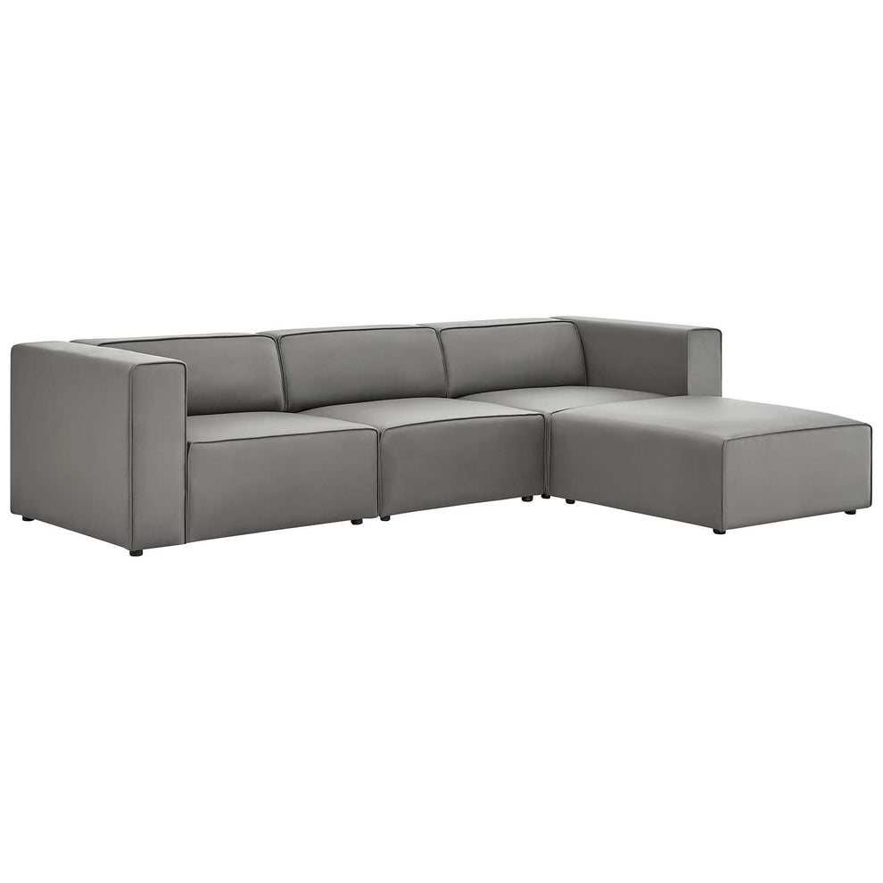 Mingle Vegan Leather Sofa and Ottoman Set By Modway - EEI-4790 | Sofa Set | Modishstore - 12