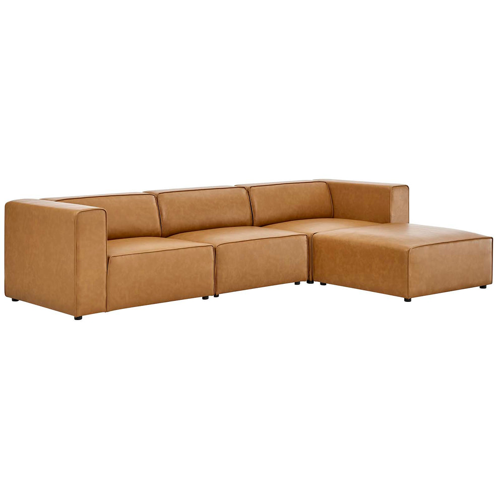 Mingle Vegan Leather Sofa and Ottoman Set By Modway - EEI-4790 | Sofa Set | Modishstore - 2