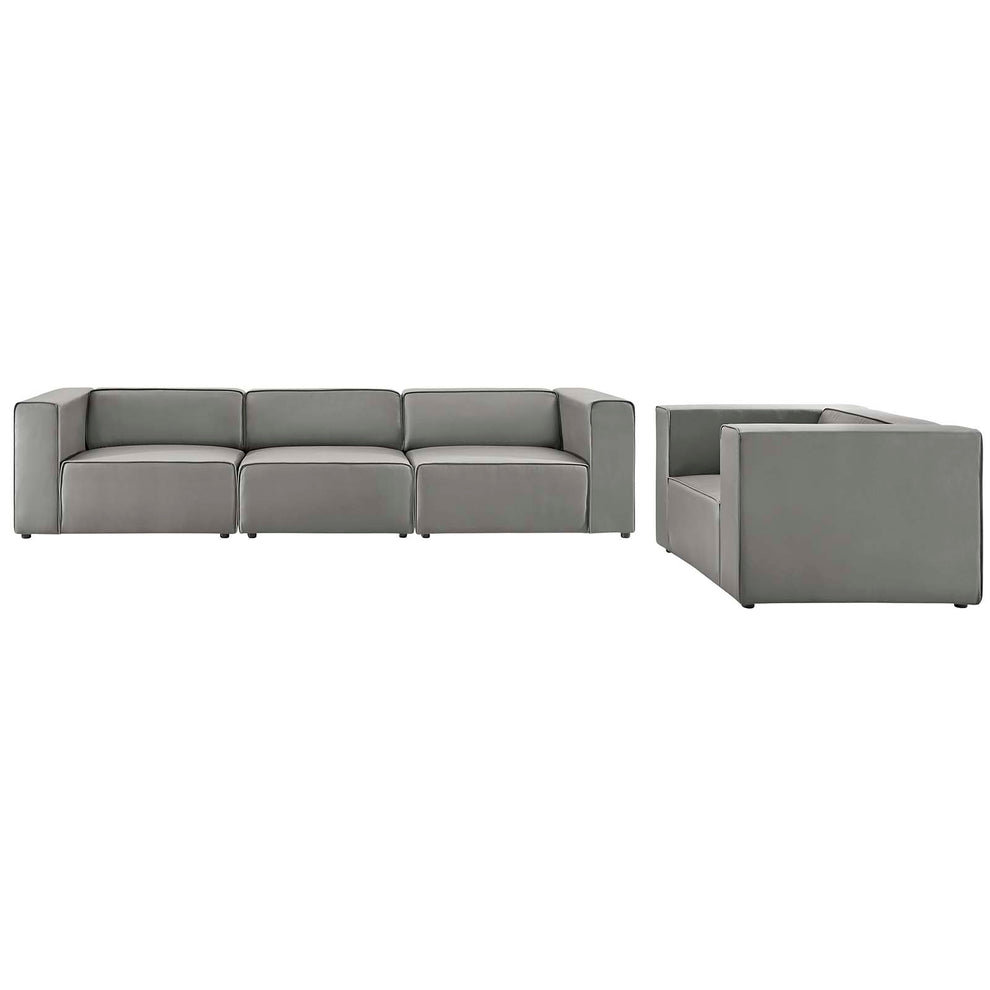Mingle Vegan Leather Sofa and Armchair Set By Modway - EEI-4791 | Sofa Set | Modishstore - 13