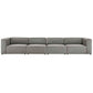 Modway Mingle Vegan Leather 4-Piece Sectional Sofa | Sofas | Modishstore-6