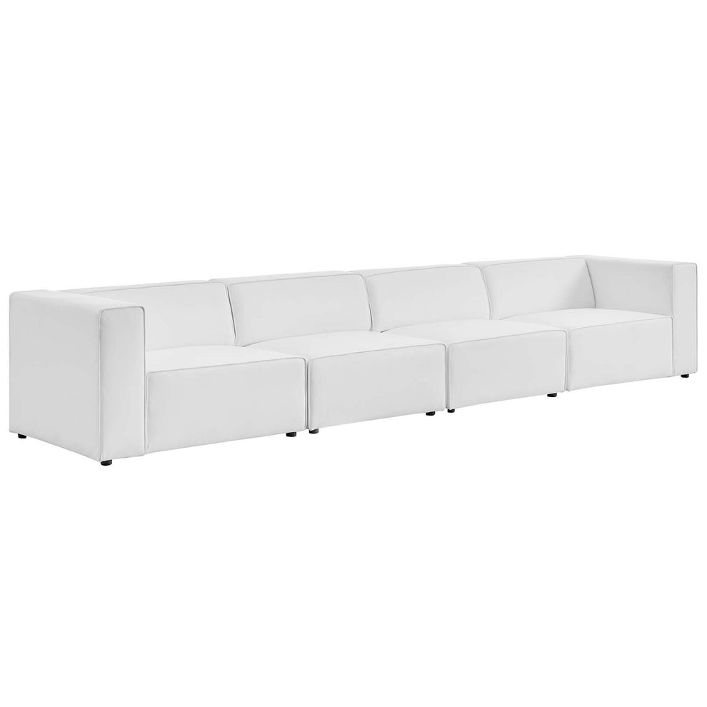 Modway Mingle Vegan Leather 4-Piece Sectional Sofa - EEI-4793 | Sofa Set | Modishstore - 2