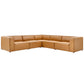 Modway Mingle Vegan Leather 5-Piece Sectional Sofa | Sofas | Modishstore-8