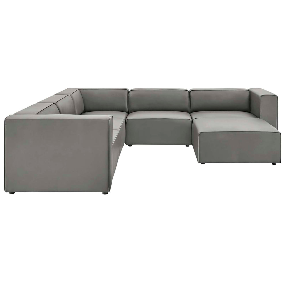 Modway Mingle Vegan Leather 7-Piece Furniture Set - EEI-4796 | Sofa Set | Modishstore - 6