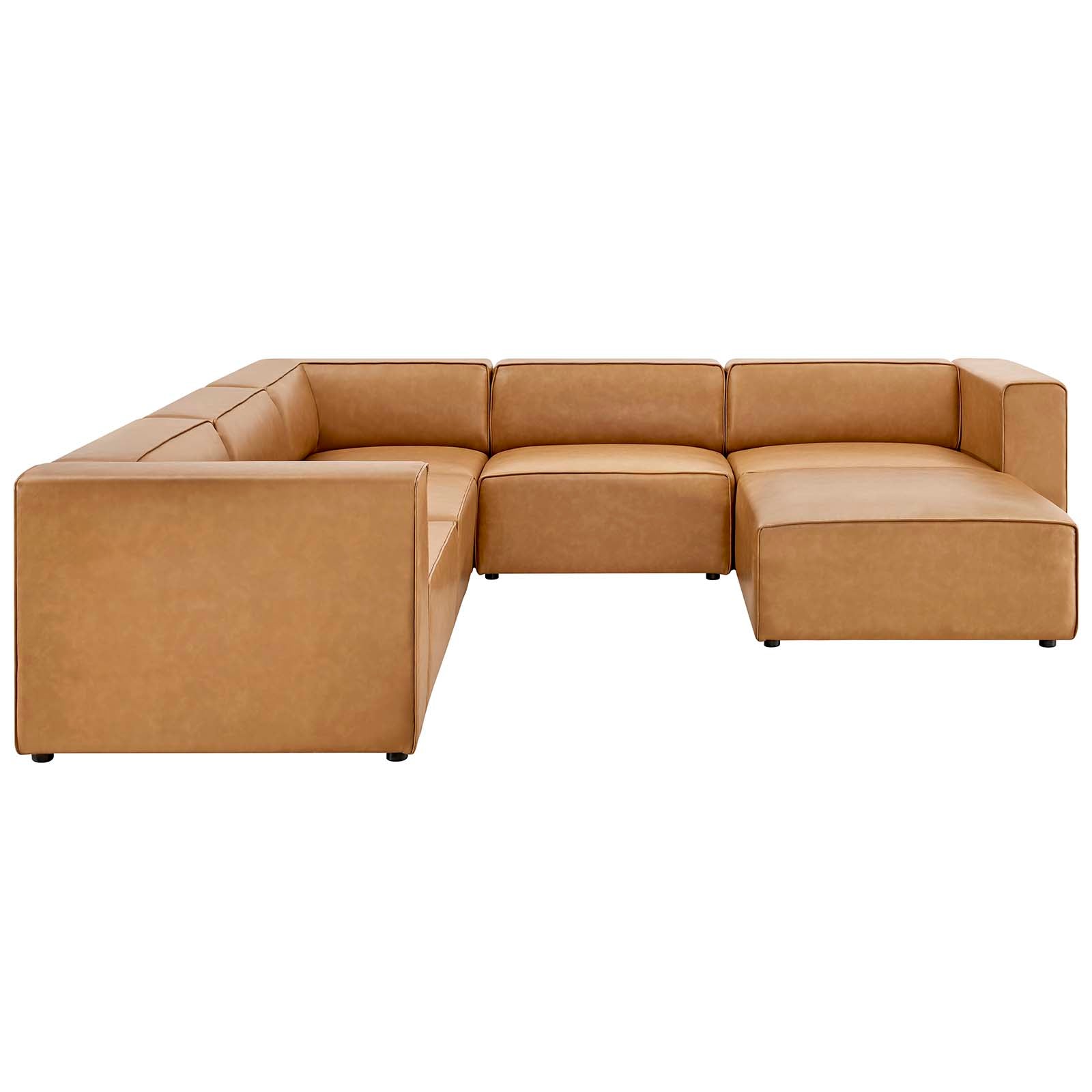 Modway Mingle Vegan Leather 7-Piece Furniture Set | Sofas | Modishstore-9