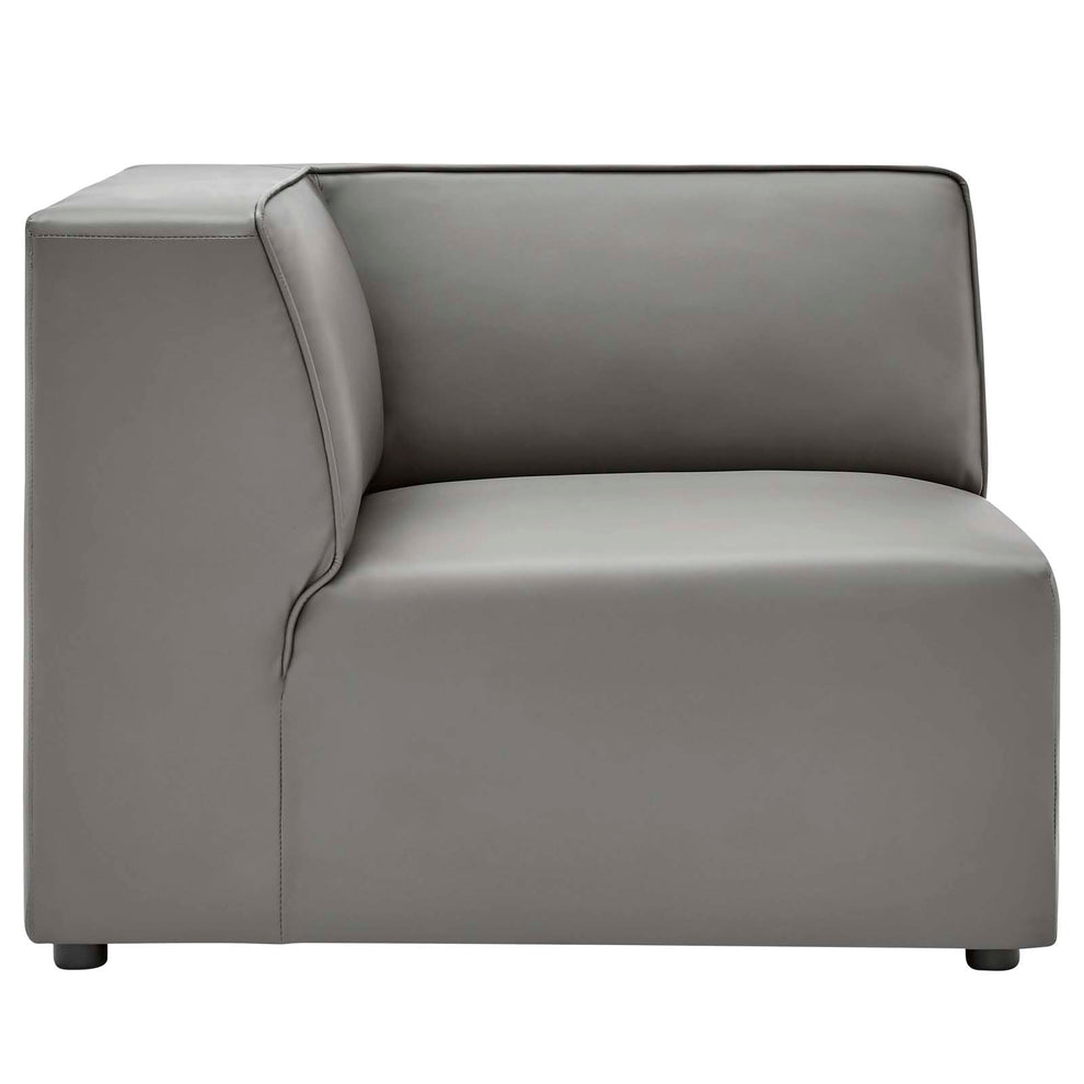 New Modway Mingle Vegan Leather 7-Piece Sectional Sofa - EEI-4797 | Sofa Set | Modishstore - 5