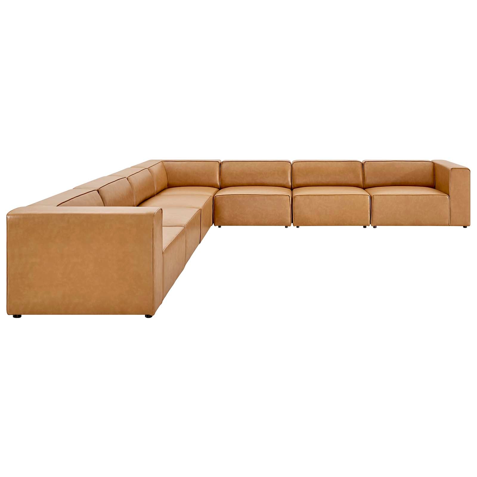 Modway Mingle Vegan Leather 7-Piece Sectional Sofa | Sofas | Modishstore-3