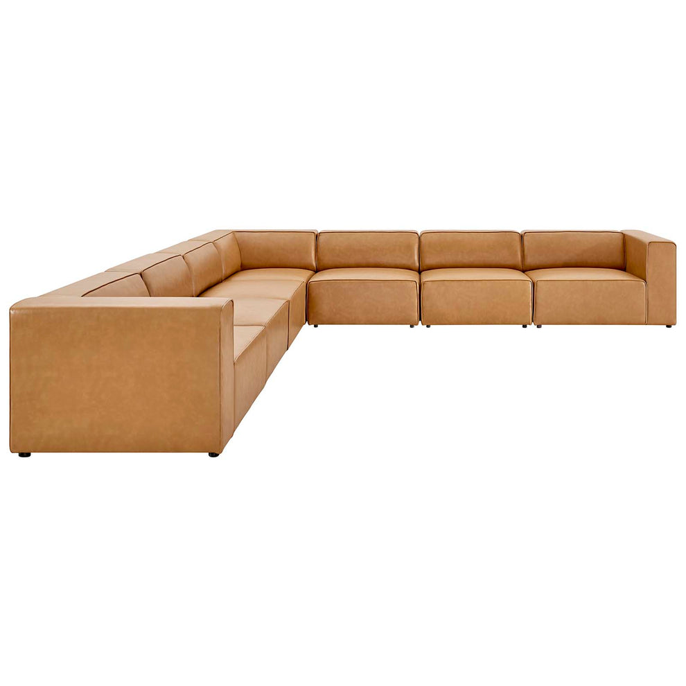 Modway Mingle Vegan Leather 7-Piece Sectional Sofa - EEI-4798 | Sofa Set | Modishstore - 3