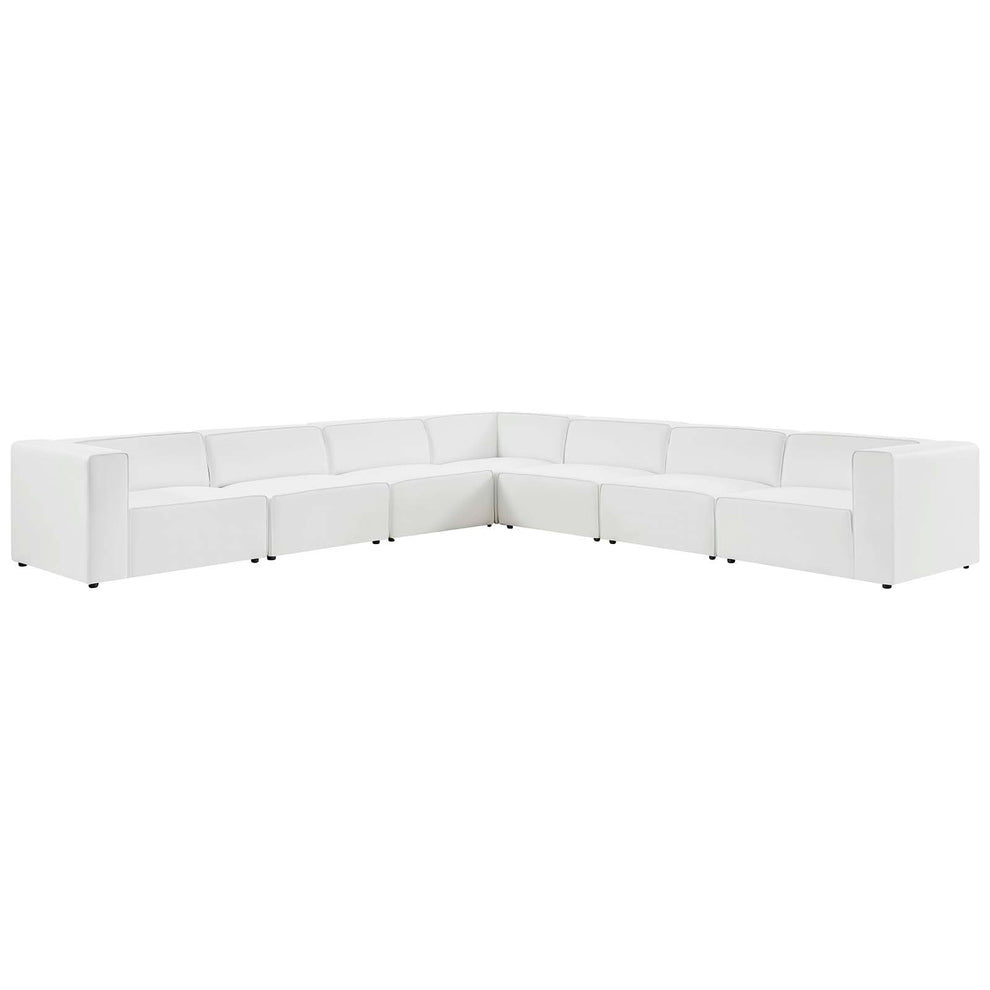 Modway Mingle Vegan Leather 7-Piece Sectional Sofa - EEI-4798 | Sofa Set | Modishstore - 9
