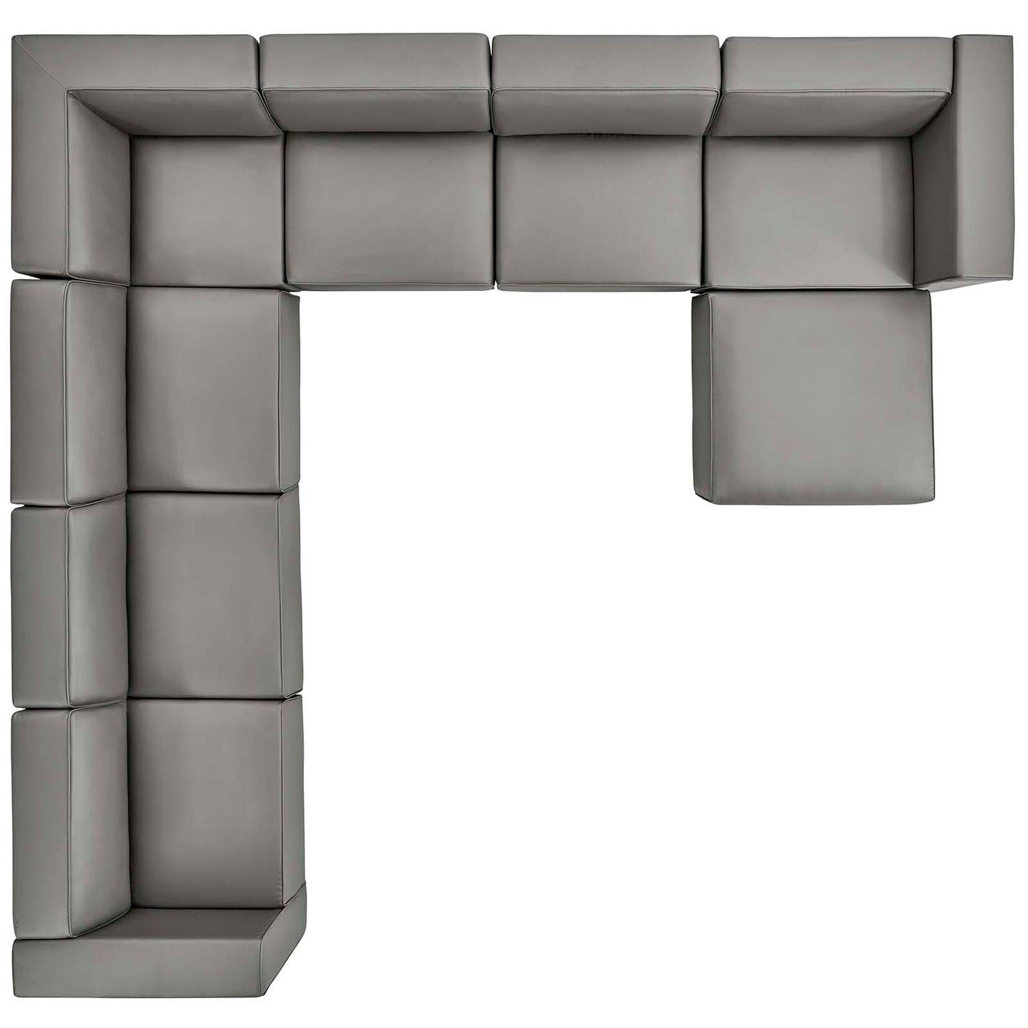 Modway Mingle Vegan Leather 8-Piece Sectional Sofa Set | Sofas | Modishstore-6