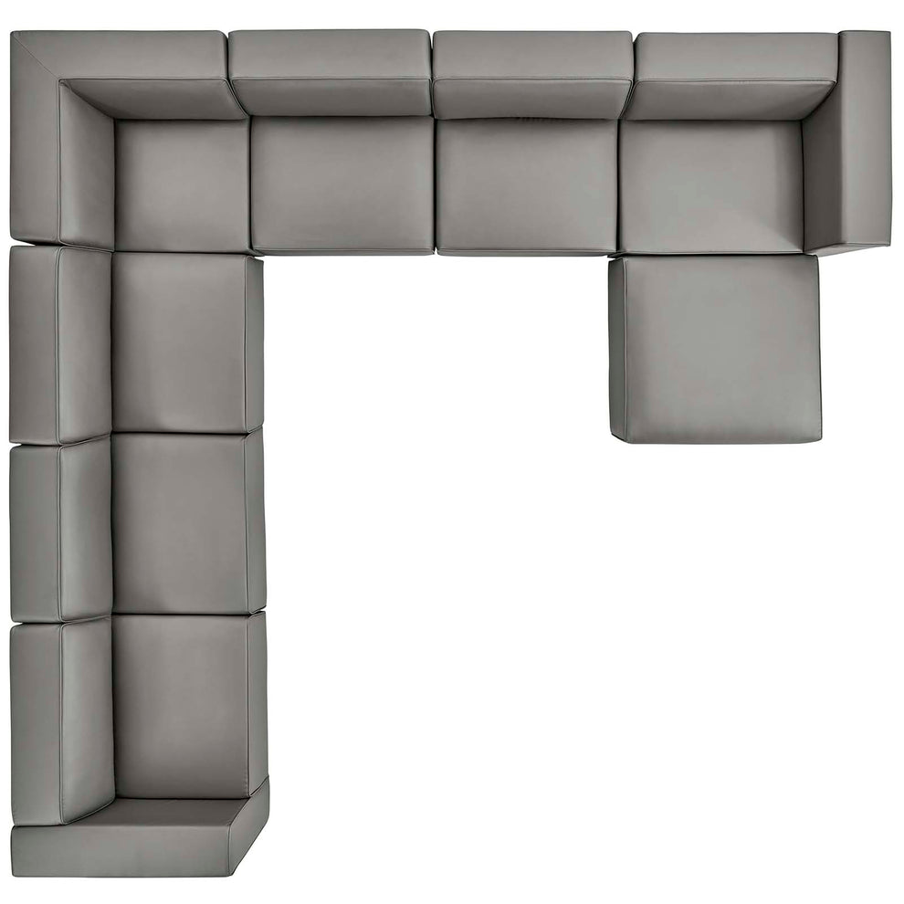 Modway Mingle Vegan Leather 8-Piece Sectional Sofa Set - EEI-4799 | Sofa Set | Modishstore - 6