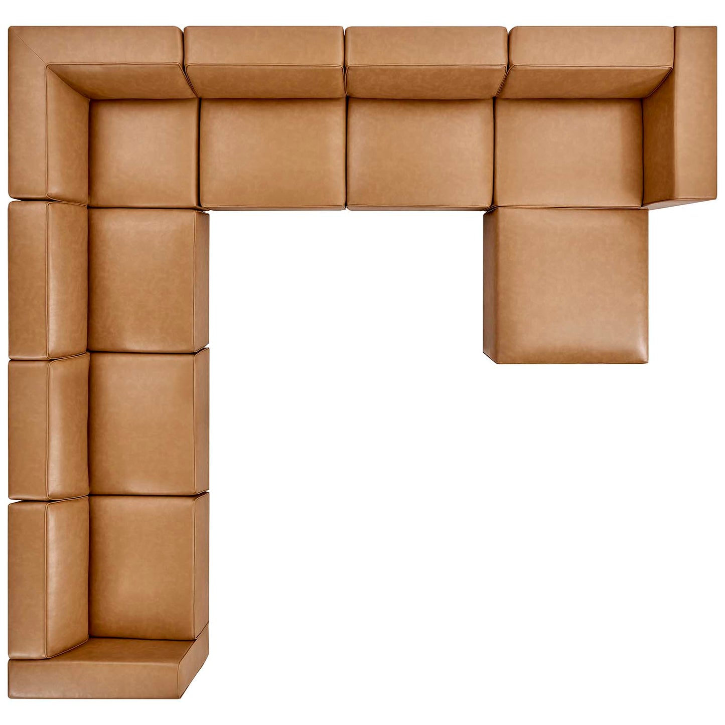 Modway Mingle Vegan Leather 8-Piece Sectional Sofa Set | Sofas | Modishstore-9