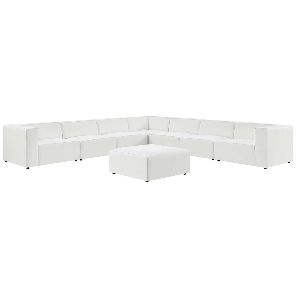 Modway Mingle Vegan Leather 8-Piece Sectional Sofa Set - EEI-4799 | Sofa Set | Modishstore - 2
