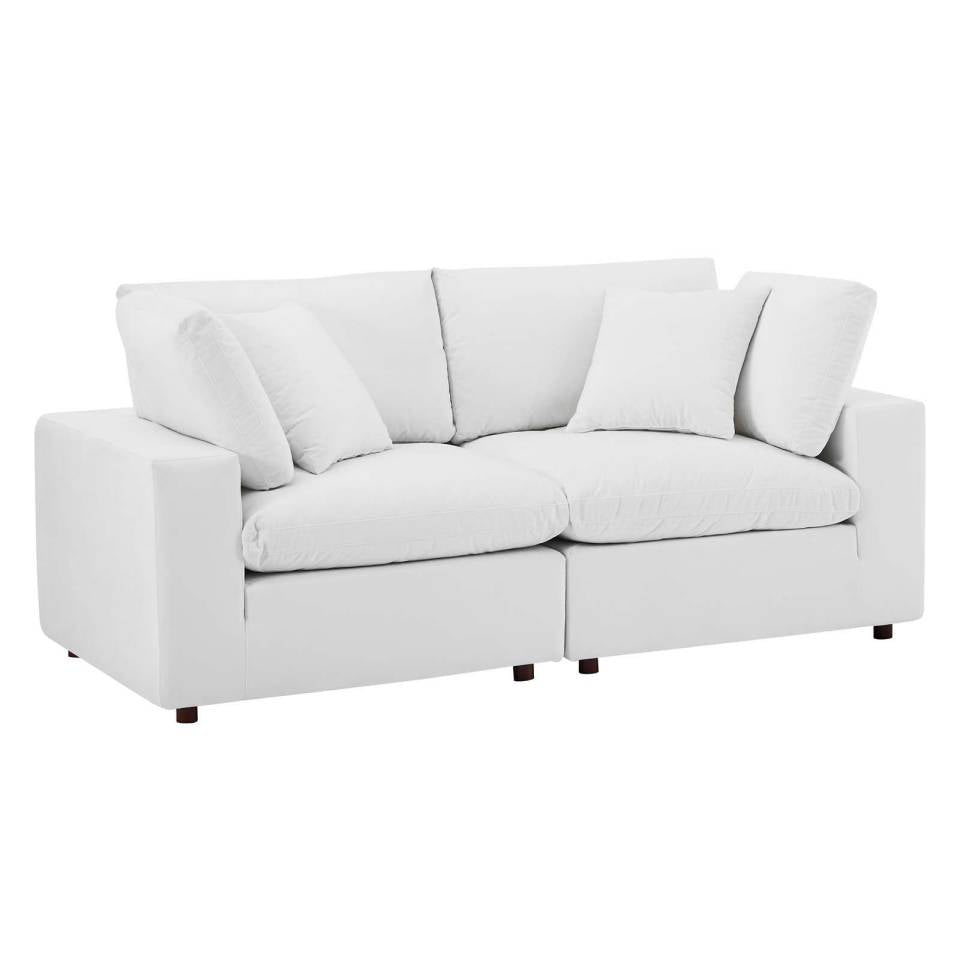 Modway Commix Down Filled Overstuffed Performance Velvet Loveseat - EEI-4816 | Loveseats | Modishstore - 12