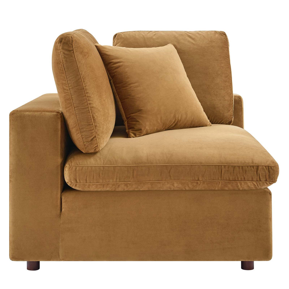 Modway Commix Down Filled Overstuffed Performance Velvet 5-Piece Sectional Sofa - EEI-4822 | Sectional | Modishstore - 6