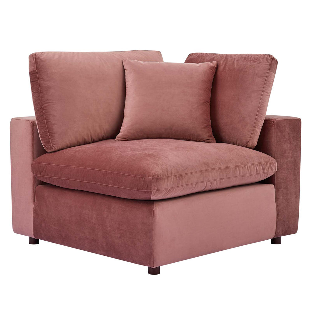 Modway Commix Down Filled Overstuffed Performance Velvet 5-Piece Sectional Sofa - EEI-4822 | Sectional | Modishstore - 11