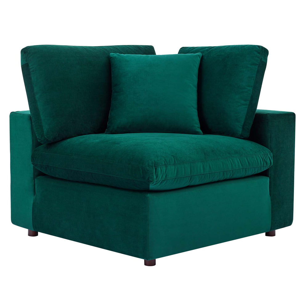 Modway Commix Down Filled Overstuffed Performance Velvet 5-Piece Sectional Sofa - EEI-4822 | Sectional | Modishstore - 18