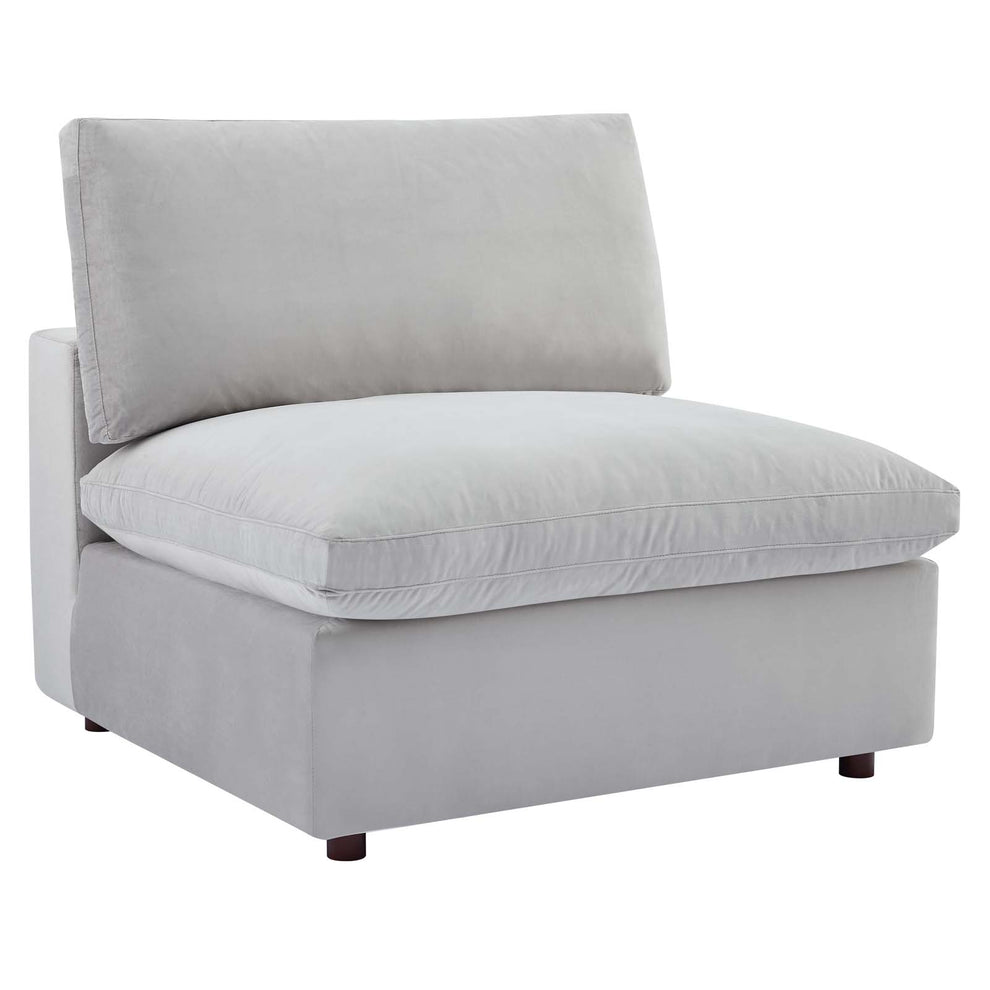Modway Commix Down Filled Overstuffed Performance Velvet 5-Piece Sectional Sofa - EEI-4822 | Sectional | Modishstore - 35
