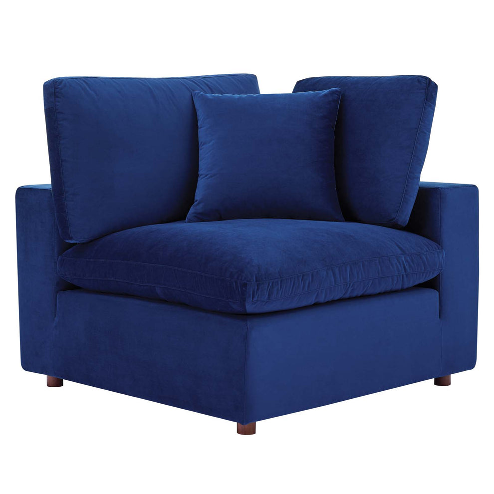 Modway Commix Down Filled Overstuffed Performance Velvet 5-Piece Sectional Sofa - EEI-4822 | Sectional | Modishstore - 39