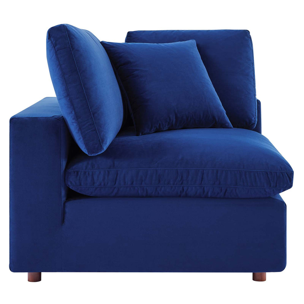 Modway Commix Down Filled Overstuffed Performance Velvet 5-Piece Sectional Sofa - EEI-4822 | Sectional | Modishstore - 41