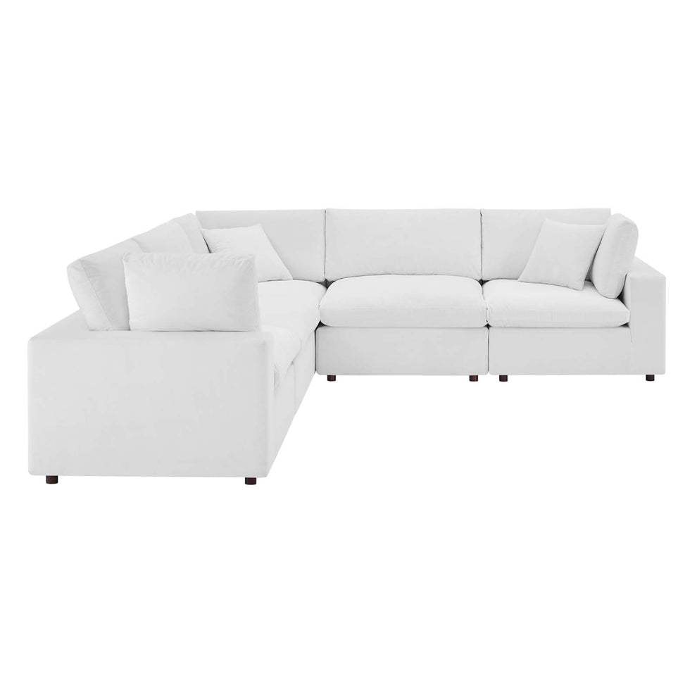Modway Commix Down Filled Overstuffed Performance Velvet 5-Piece Sectional Sofa - EEI-4823 | Sectional | Modishstore - 27