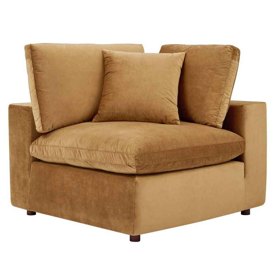 Modway Commix Down Filled Overstuffed Performance Velvet 8-Piece Sectional Sofa - EEI-4826 | Sectional | Modishstore - 9