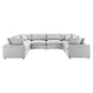 Modway Commix Down Filled Overstuffed Performance Velvet 8-Piece Sectional Sofa | Outdoor Sofas, Loveseats & Sectionals | Modishstore-14