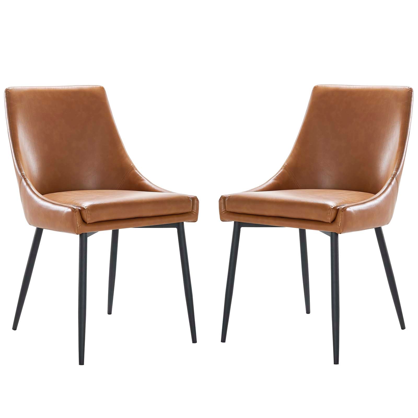Modway Viscount Vegan Leather Dining Chairs - Set of 2 | Dining Chairs | Modishstore-13