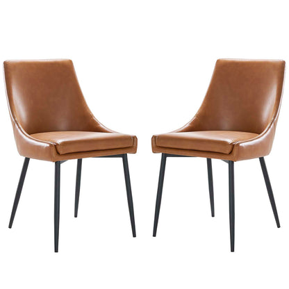Modway Viscount Vegan Leather Dining Chairs - Set of 2 | Dining Chairs | Modishstore-13
