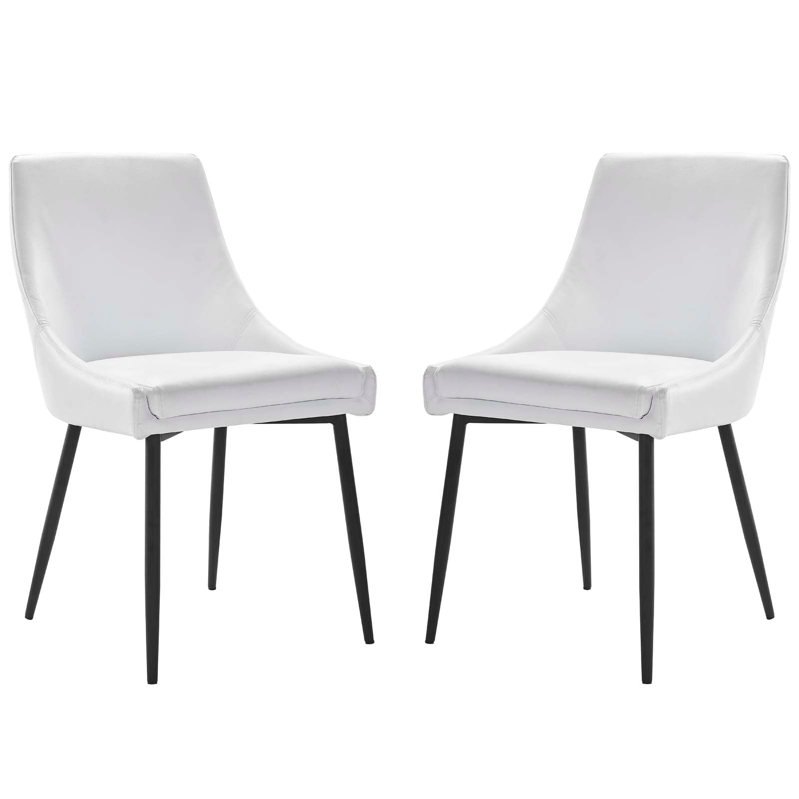 Modway Viscount Vegan Leather Dining Chairs - Set of 2 | Dining Chairs | Modishstore-20