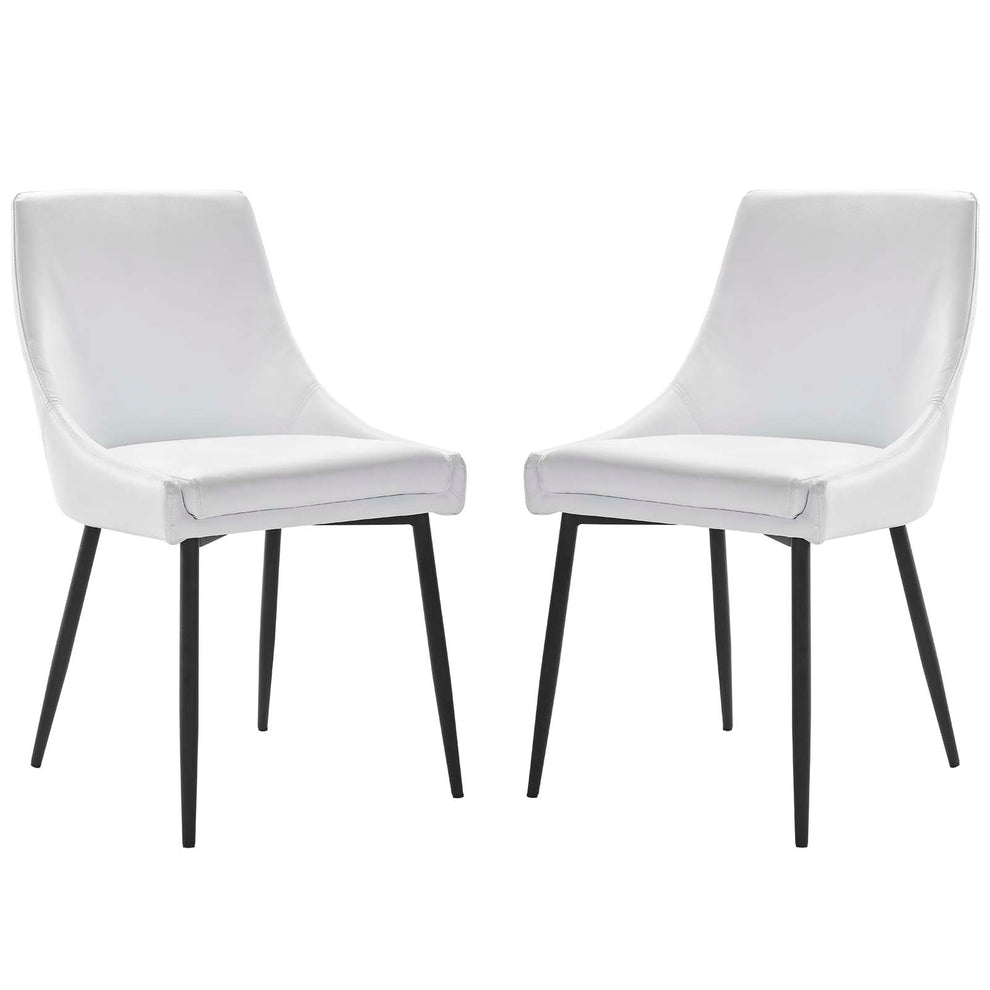 Modway Viscount Vegan Leather Dining Chairs - Set of 2 - EEI-4827 | Dining Chairs | Modishstore - 20