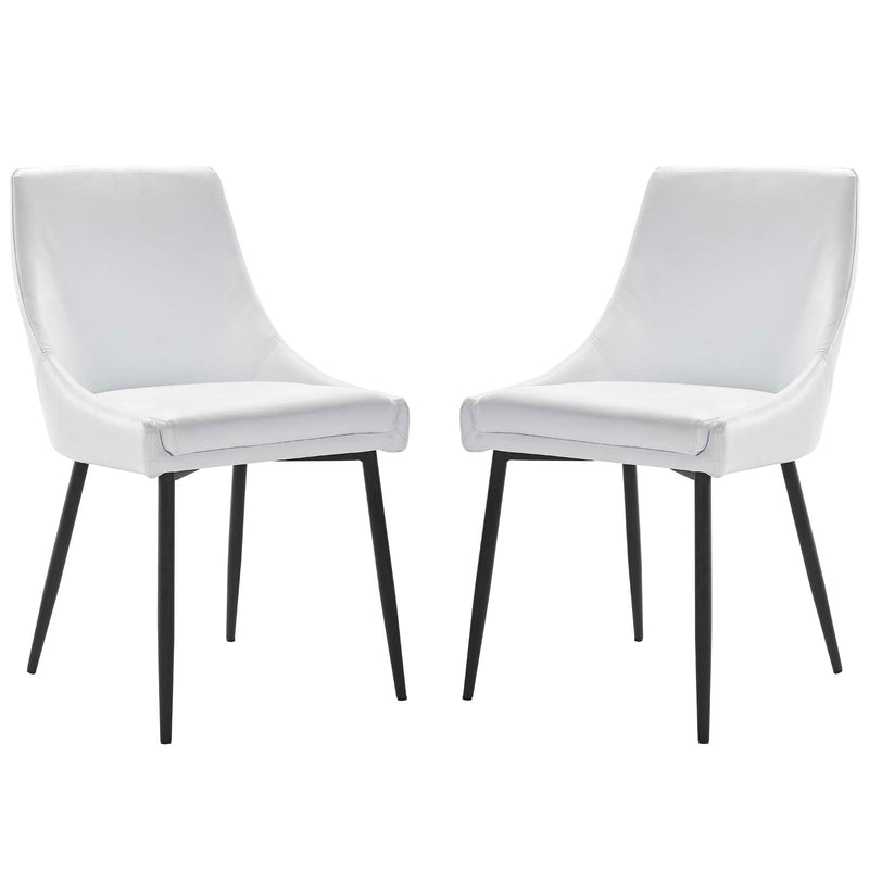 Modway Viscount Vegan Leather Dining Chairs - Set of 2 | Dining Chairs | Modishstore-20
