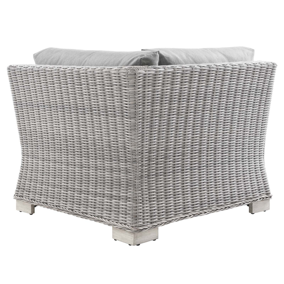 Modway Conway Outdoor Patio Wicker Rattan Corner Chair - EEI-4838 | Outdoor Sofas, Loveseats & Sectionals | Modishstore - 4