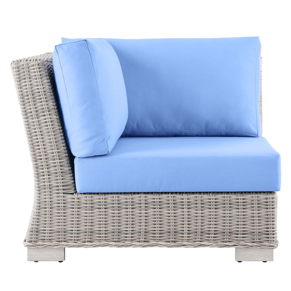 Modway Conway Outdoor Patio Wicker Rattan Corner Chair - EEI-4838 | Outdoor Sofas, Loveseats & Sectionals | Modishstore - 7
