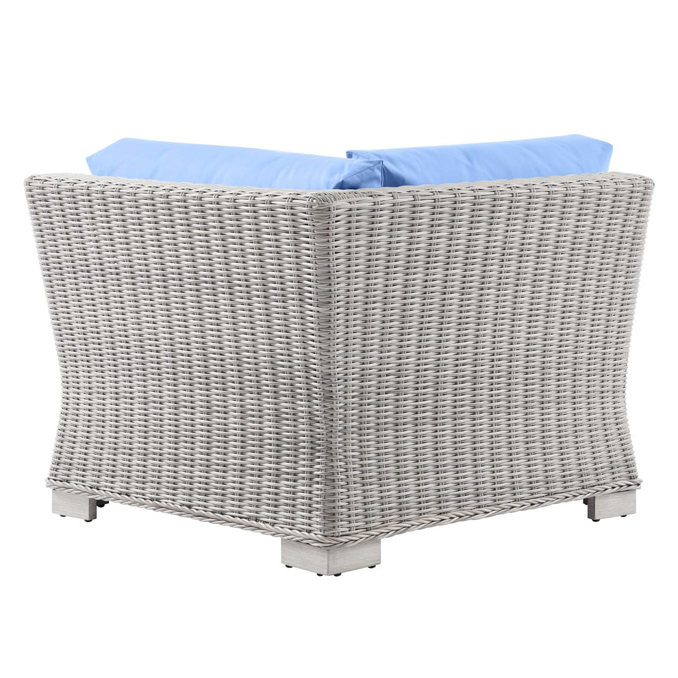 Modway Conway Outdoor Patio Wicker Rattan Corner Chair - EEI-4838 | Outdoor Sofas, Loveseats & Sectionals | Modishstore - 8