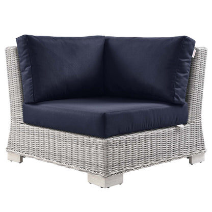 Modway Conway Outdoor Patio Wicker Rattan Corner Chair - EEI-4838 | Outdoor Sofas, Loveseats & Sectionals | Modishstore - 10