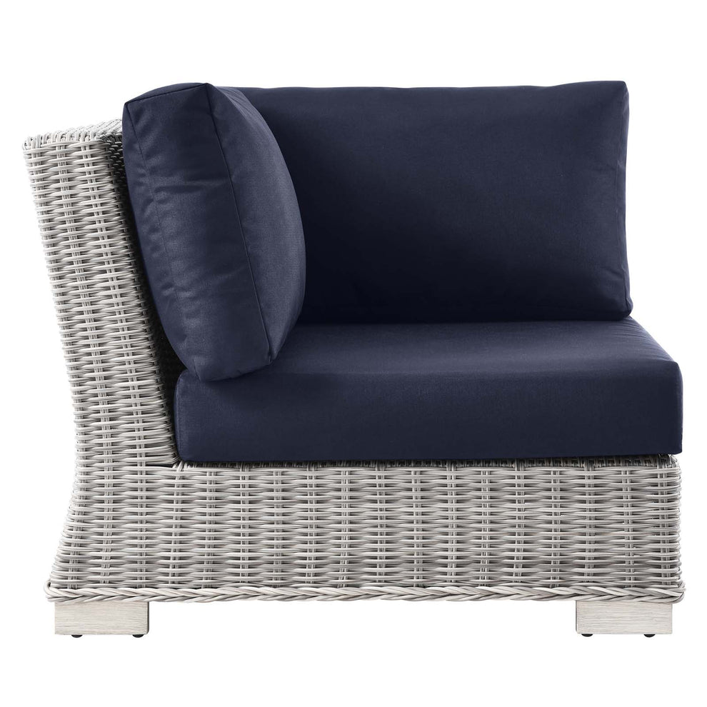 Modway Conway Outdoor Patio Wicker Rattan Corner Chair - EEI-4838 | Outdoor Sofas, Loveseats & Sectionals | Modishstore - 11