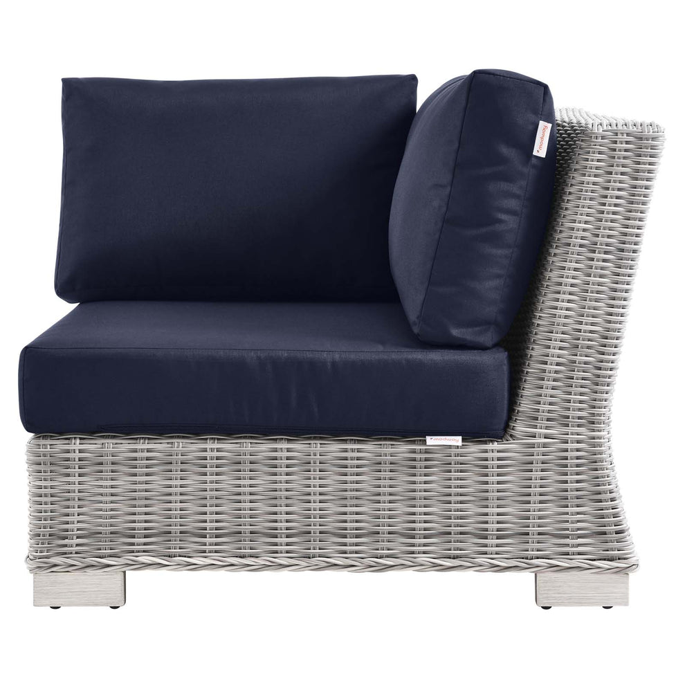 Modway Conway Outdoor Patio Wicker Rattan Corner Chair - EEI-4838 | Outdoor Sofas, Loveseats & Sectionals | Modishstore - 12