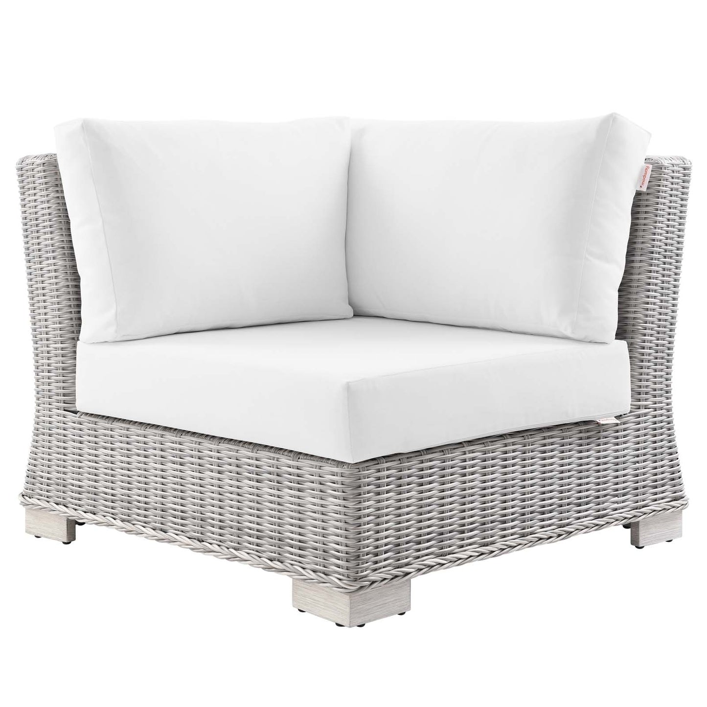 Modway Conway Outdoor Patio Wicker Rattan Corner Chair | Outdoor Sofas, Loveseats & Sectionals | Modishstore-14