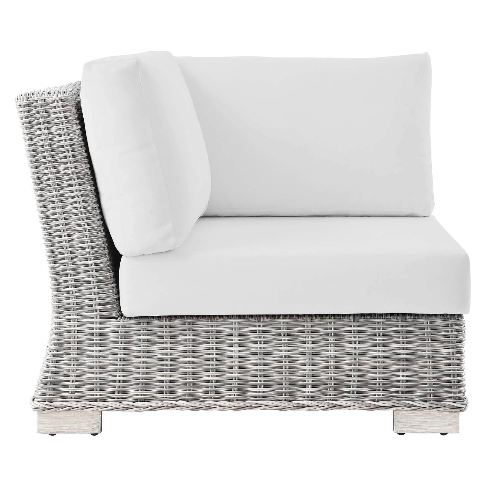 Modway Conway Outdoor Patio Wicker Rattan Corner Chair | Outdoor Sofas, Loveseats & Sectionals | Modishstore-15