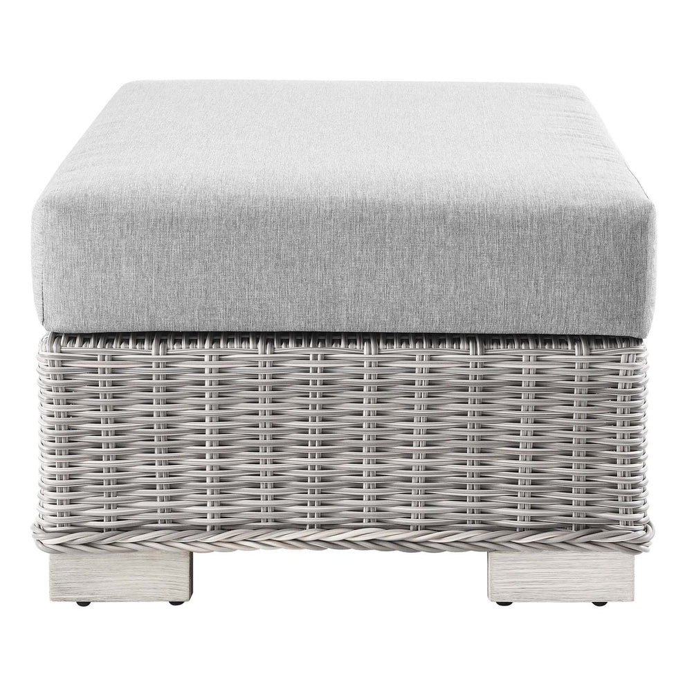 Modway Conway Outdoor Patio Wicker Rattan Ottoman - EEI-4839 | Outdoor Ottomans | Modishstore - 3