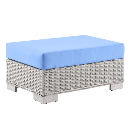 Modway Conway Outdoor Patio Wicker Rattan Ottoman - EEI-4839 | Outdoor Ottomans | Modishstore - 6