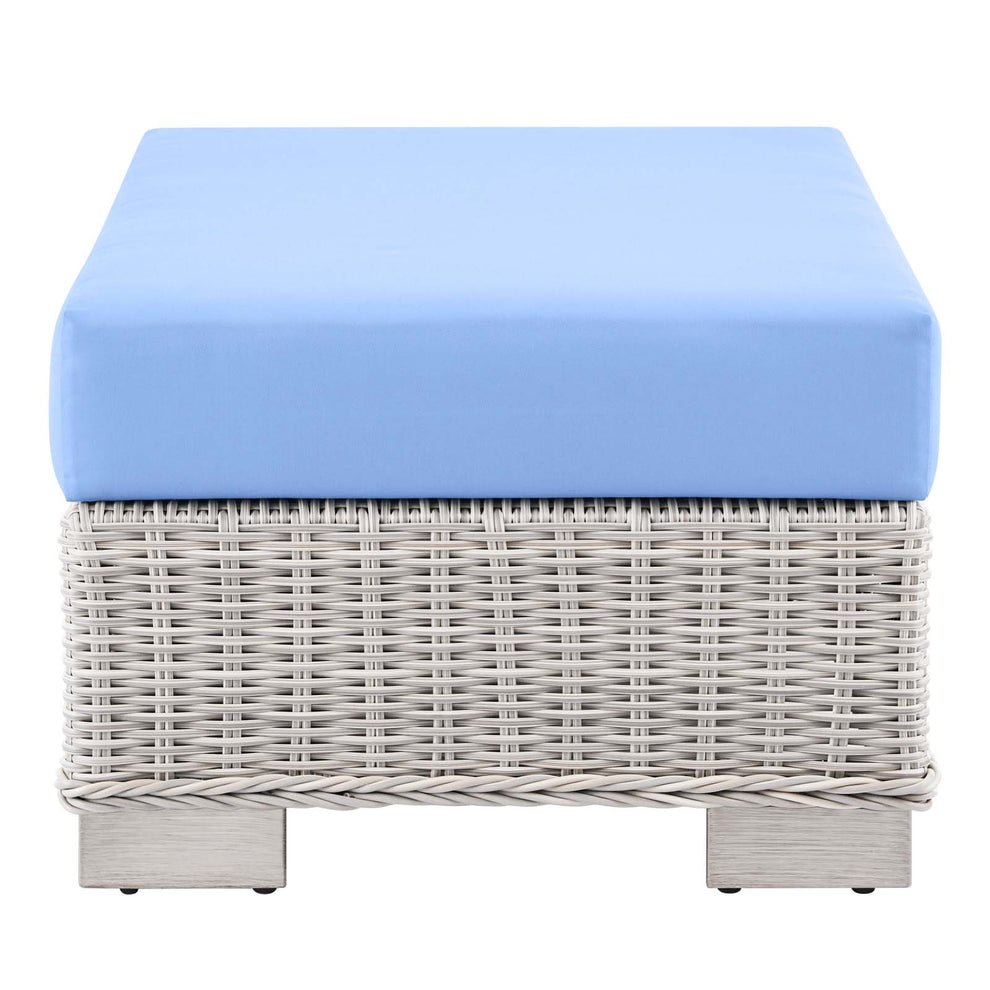 Modway Conway Outdoor Patio Wicker Rattan Ottoman - EEI-4839 | Outdoor Ottomans | Modishstore - 7