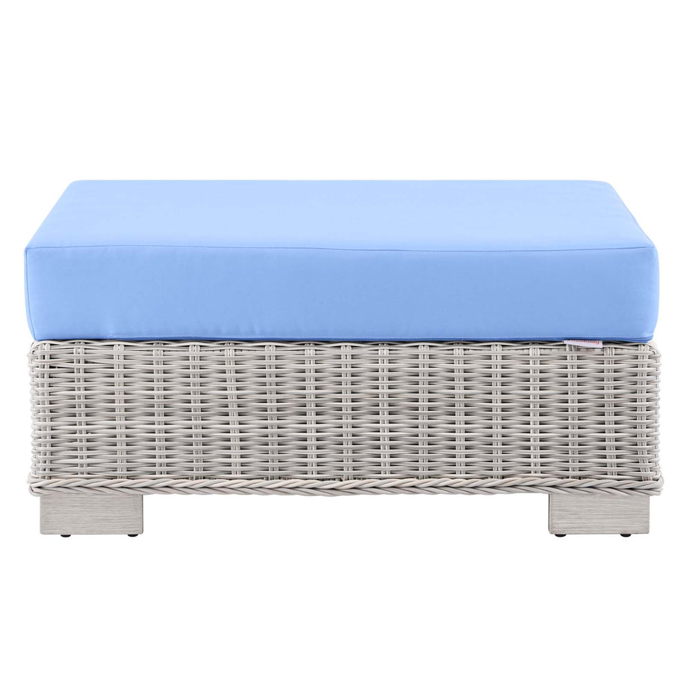 Modway Conway Outdoor Patio Wicker Rattan Ottoman - EEI-4839 | Outdoor Ottomans | Modishstore - 9