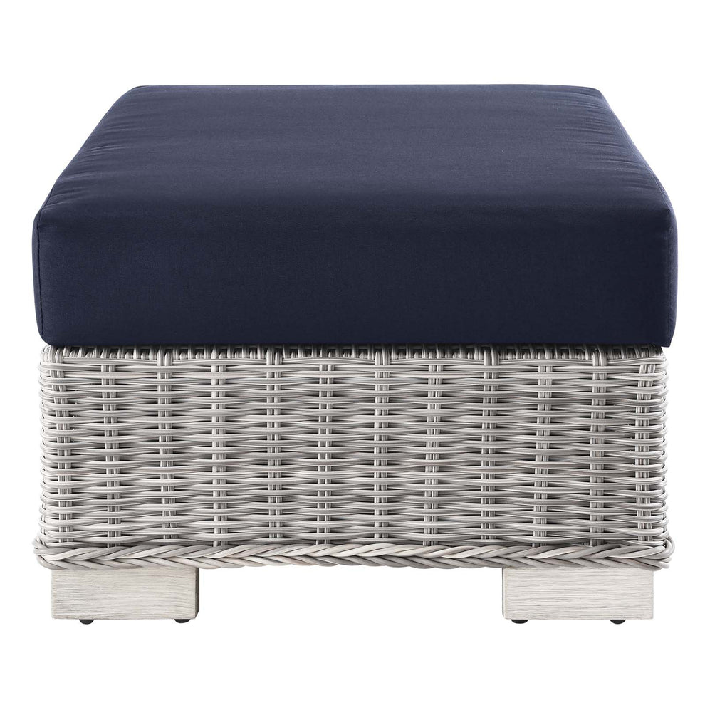 Modway Conway Outdoor Patio Wicker Rattan Ottoman - EEI-4839 | Outdoor Ottomans | Modishstore - 11