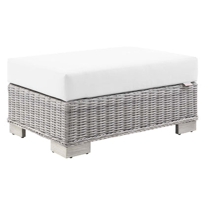 Modway Conway Outdoor Patio Wicker Rattan Ottoman - EEI-4839 | Outdoor Ottomans | Modishstore - 14